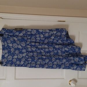 NWT VINCE CAMUTO DEEP AZURE  ANGLE MAXI SKIRT SZ 3X